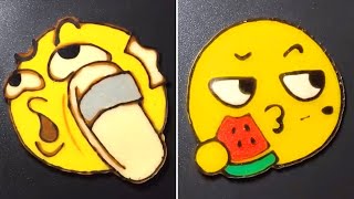 Funny Emoji Pancake Art  Pancake Tiktok Compilation [upl. by Chappelka]