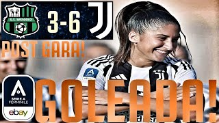 Sassuolo  JUVENTUS WOMEN 36  GOLEADA AL RICCI JWOMEN PRIMA AL CARDIOPALMA POST GARA [upl. by Akinajnat]