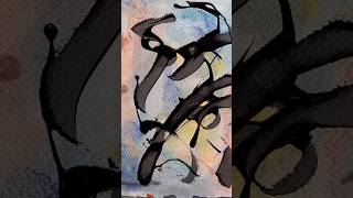 Ab241018 An abstract painting with Pastels amp acrylic Paints [upl. by Airrat987]