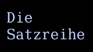 Die Satzreihe  Deutsch  Grammatik und Rechtschreibung [upl. by Reamonn]