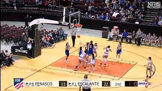 State Girls Basketball Escalante vs Penasco [upl. by Sapphire]