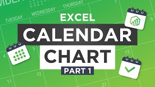 Build a Calendar Chart in Excel Excel Charts Tutorial [upl. by Analram895]