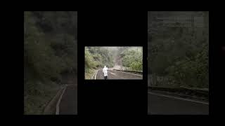 MUDSLIDE OVERTAKES ROAD DUE TO TROPICAL STORM [upl. by Cramer91]