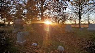 Sylvania Cemetery  Sturtevant WI Sunset Walkthrough [upl. by Neirod]