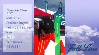 FallLine ski reviews Dynastar Cham 107  Powertrack 201415 [upl. by Euqinom194]