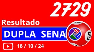 Dupla Sena de 2728  Resultado da dopla sena concurso 2728 [upl. by Giverin287]