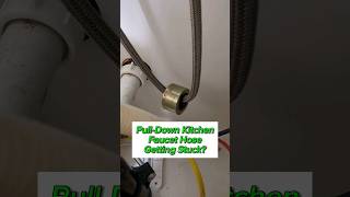 PullDown Kitchen Faucet Hose getting Stuck Clunking Weight not Retracting diy shorts plumbing [upl. by Aehsila277]