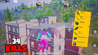 Epic Sky Battles Mastering the New Flying Feature in BGMI Update • 34 KILLS • BGMI Gameplay [upl. by Hey]