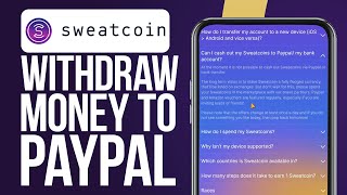 How To Withdraw Sweatcoin Money to PayPal Updated 2024 [upl. by Anytsirhc]