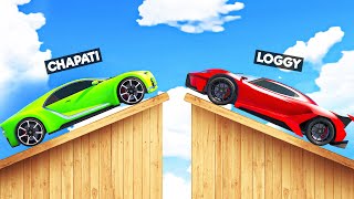 CHAPATI USED SUPERCAR TO TRY AND PUSH ME ON MEGA RAMP [upl. by Leiad794]