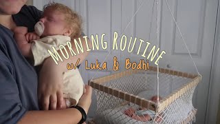 Morning Routine w Luka amp Bodhi [upl. by Yngiram]