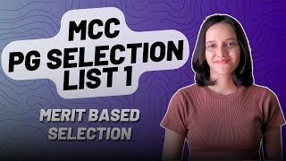 MCC PG SELECTION LIST 1 MERIT BASED ADMISSION Madras Christian College [upl. by Dahl300]