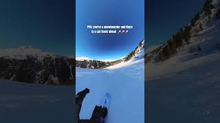 FULL GAS ON A SNOWBOARD😱🚀 wintersports snowboard [upl. by Adnoyek]