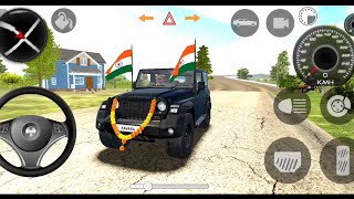 Dollar Song Modified Mahindra Black Thar 😈 Indian Cars Simulator 3D  Android Gameplayindia [upl. by Damalas148]