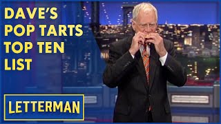 Daves Top Ten Other Names For Pop Tarts  Letterman [upl. by Aramak556]