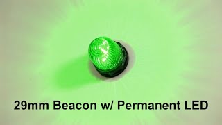 Werma 29mm Beacon with Permanent LED from AutomationDirect [upl. by Ingalls]