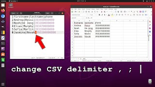 How to change CSV column separator on Open Office and LibreOffice Calc [upl. by Godden242]