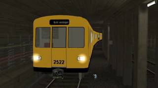 Trainz  Berliner UBahn Eine Runde U55 mit den FEs [upl. by Endora916]