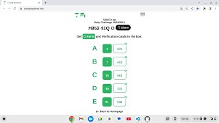 Daily Turing Machine Puzzle on 24 Oct 2024  Puzzle Id B5241QO turingmachine gameschooling [upl. by Nahum]