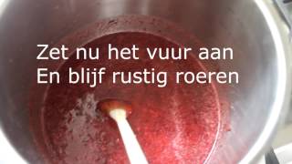 Recept eenvoudig zelf kersenjam maken [upl. by Ecreip]