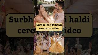 Surbhi Jyoti Drop Pictures From Haldi Ceremony As Wedding Festivities Begin In Corbett surbhijyoti [upl. by Flanna]