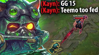 WHAT HAPPENS WHEN TEEMO GETS NASHORS AT 5 MINUTES MOST DMG MOST KP [upl. by Arrik920]