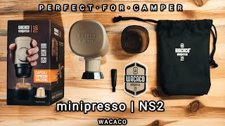 NEW Wacaco Minipresso NS2 Review  Best Espresso Machine for Mini Camper [upl. by Ynoep]