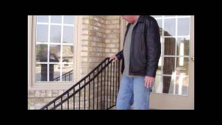 wrought Iron Staircase Railing Video [upl. by Brandenburg]