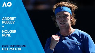 Andrey Rublev v Holger Rune Full Match  Australian Open 2023 Fourth Round [upl. by Anatnahs568]