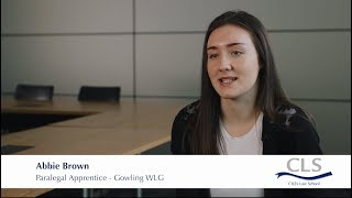 Abbie Brown Paralegal Apprentice Tax amp Funds Department Gowling WLG [upl. by Hegarty]