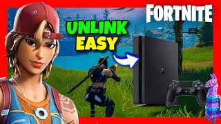 How to UNLINK Fortnite ACCOUNT From PS4 Without Verification ✅ 2024 FULL GUIDE [upl. by Peirsen]