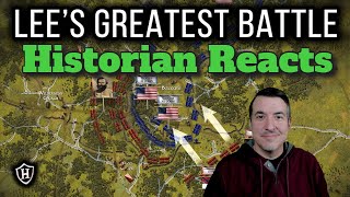 Chancellorsville 1863  Robert E Lees Greatest Battle  HistoryMarche Reaction [upl. by Cilo]