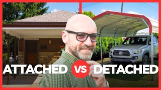 Attached Carport vs Detached Carport What To Choose [upl. by Hurwit]