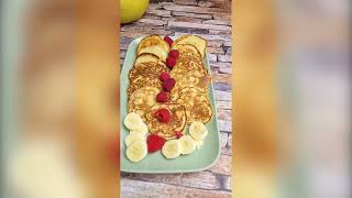 Bananen Pancakes in 5 MINUTEN selber machen  Nur 4 Zutaten ein super leckeres Frühstück [upl. by Ponce]