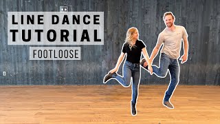 Footloose LINE DANCE TUTORIAL [upl. by Vary]