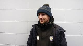 Post Match Manager Nathan Harrops Thoughts On Defeat To Alfreton Town FC Manchester [upl. by Tenenbaum]