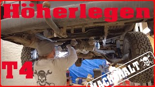 Vw T4 Höherlegung hinten  FWD und Syncro  Suspension Lift  Offroad Fahrwerk [upl. by Orlan479]