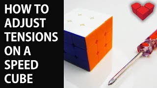 How to adjust tensions on a speed cube [upl. by Majka]