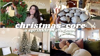 CHRISTMASCORE 🎄 a sprinkle of vlogmas  books decor workout baking chats [upl. by Esilehs509]