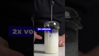 How To Froth Milk with French Press for tasty home cappuccino [upl. by Rickey]