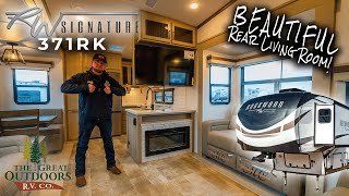 BEAUTIFUL Rear Kitchen Luxury Fifth Wheel  2024 Rockwood Signature 371RK [upl. by Sivlek358]