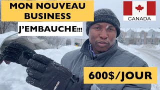 Je te Présente Mon Nouveau Business de Deneigement au Canada [upl. by Laurinda]