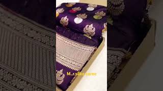 MRSilke textile sarees Banarasi masharu sarees order no 8081164055 [upl. by Eiveneg297]