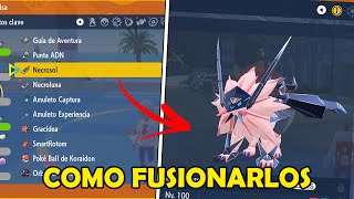 COMO FUSIONAR A NECROZMA CON SOLGALEO y LUNALA en POKÉMON SCARLETampVIOLET [upl. by Adolfo]