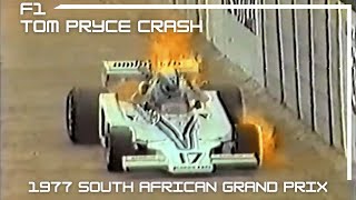 1977 South African Grand Prix I Tom Pryce Crash Live Broadcast [upl. by Arman]