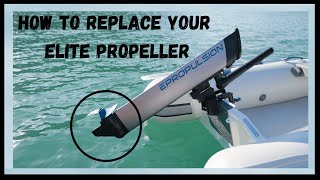 How to Replace the ePropulsion eLite Propeller and Shear Pin [upl. by Sirovaj]