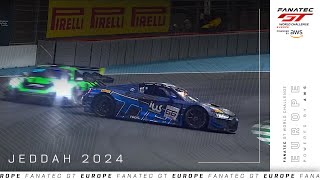 Thats NOT Where You Want To Be Stuck  Jeddah  Fanatec GT World Challenge Europe 2024 [upl. by Imray947]