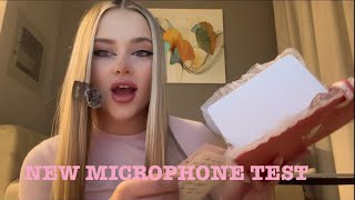 АСМР ТЕСТ МИКРОФОНА  ASMR NEW MICROPHONE TEST [upl. by Ykcub]