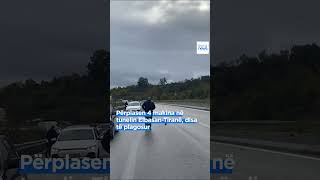 Përplasen 4 makina në tunelin ElbasanTiranë disa të plagosur [upl. by Seuguh215]