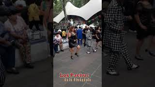 LOS PACHUCOS EN LA CIUDADELA DE LA CIUDAD DE MÉXICO CDMX baile bailadores cumbia [upl. by Gnoh338]